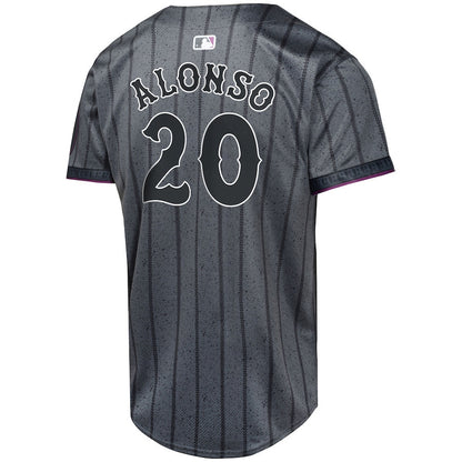 Pete Alonso 20 New York Mets 2024 City Connect Limited YOUTH Jersey - Graphite
