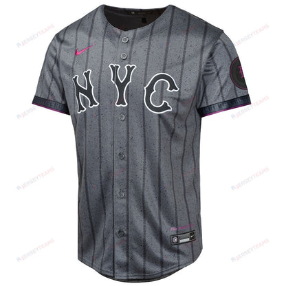 Brandon Nimmo 9 New York Mets 2024 City Connect Limited YOUTH Jersey - Graphite