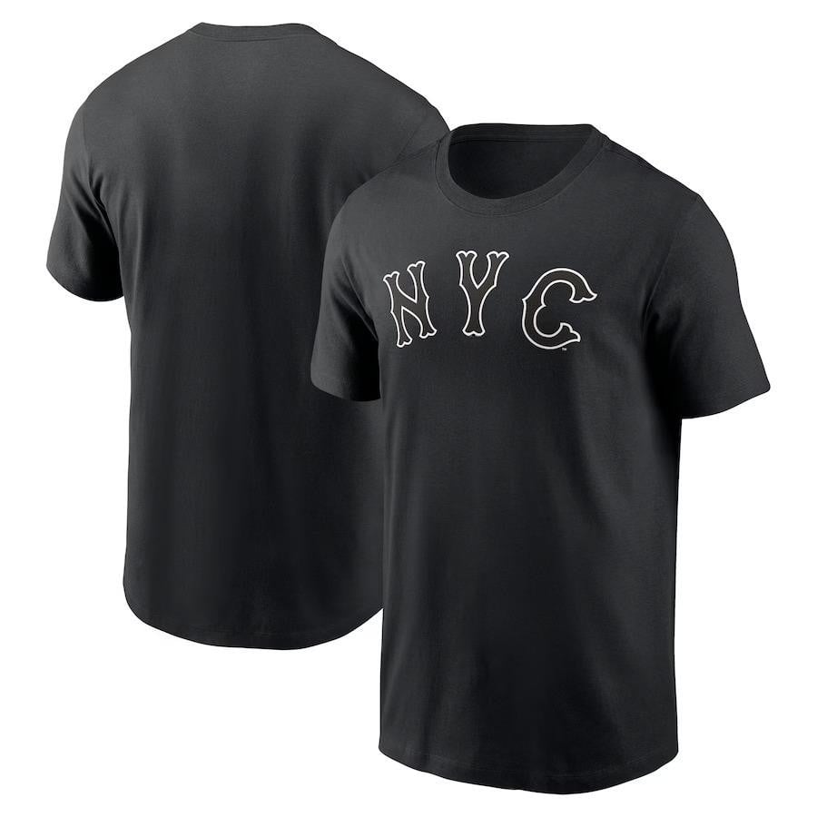 New York Mets 2024 City Connect Wordmark T-Shirt - Black