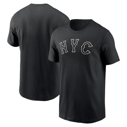 New York Mets 2024 City Connect Wordmark T-Shirt - Black