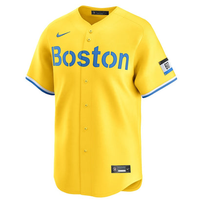 Rafael Devers 11 Boston Red Sox City Connect Limited Men Jersey - Gold