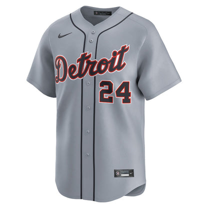 Miguel Cabrera 24 Detroit Tigers Road Limited Player Men Jersey - Gray