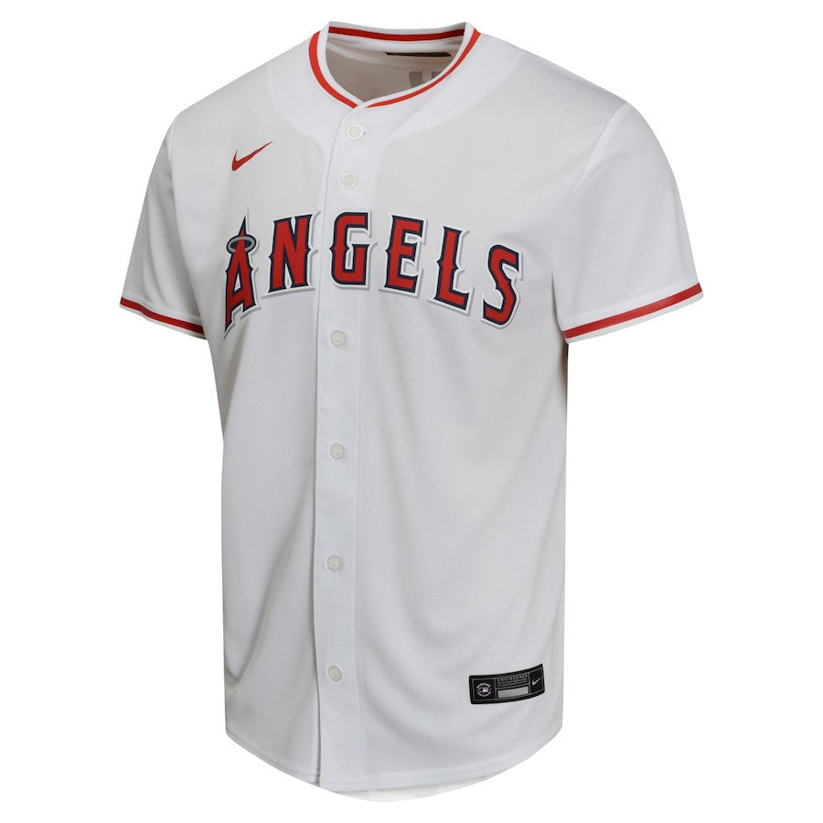 Mike Trout 27 Los Angeles Angels Home Game Player YOUTH Jersey - White