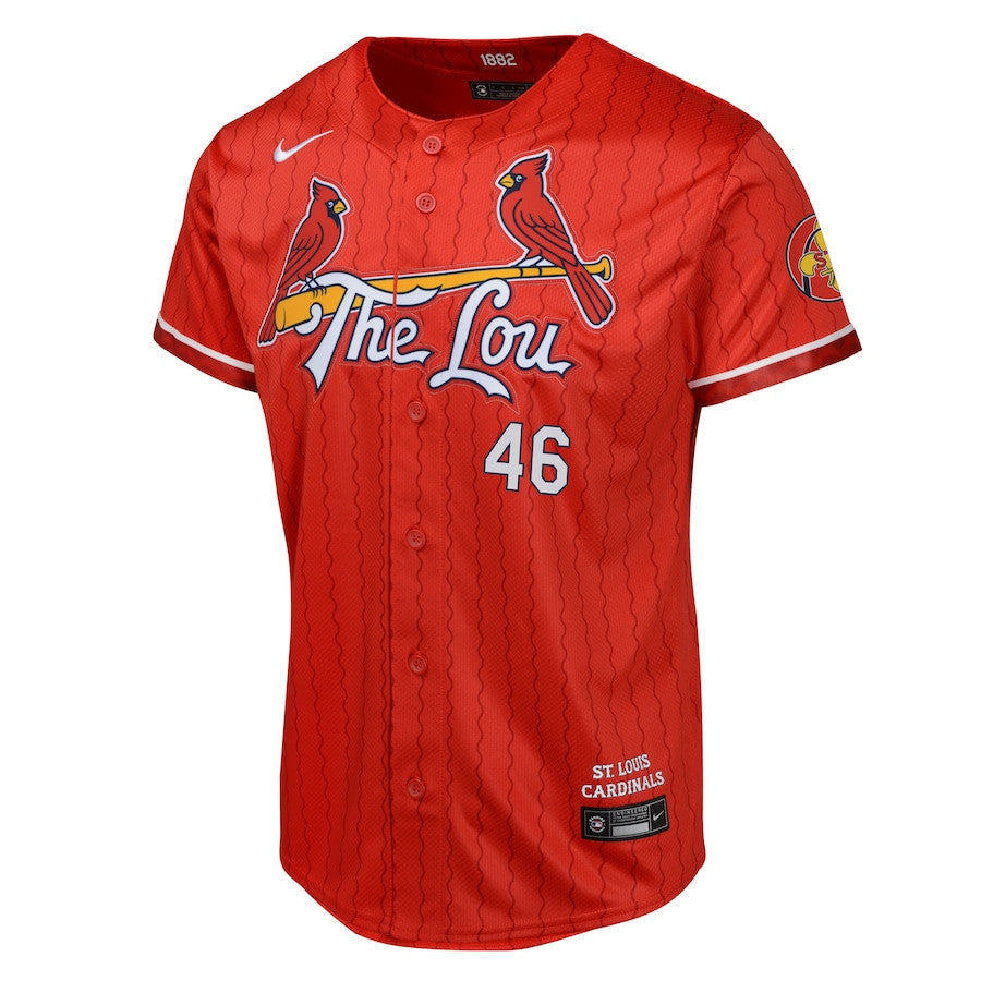 Paul Goldschmidt 46 St. Louis Cardinals 2024 City Connect Limited YOUTH Jersey - Red