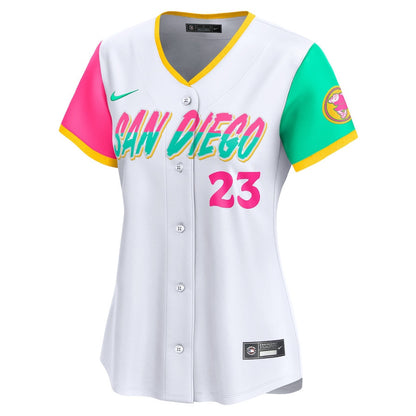 Fernando Tatis Jr. 23 San Diego Padres City Connect Limited Women Jersey - White