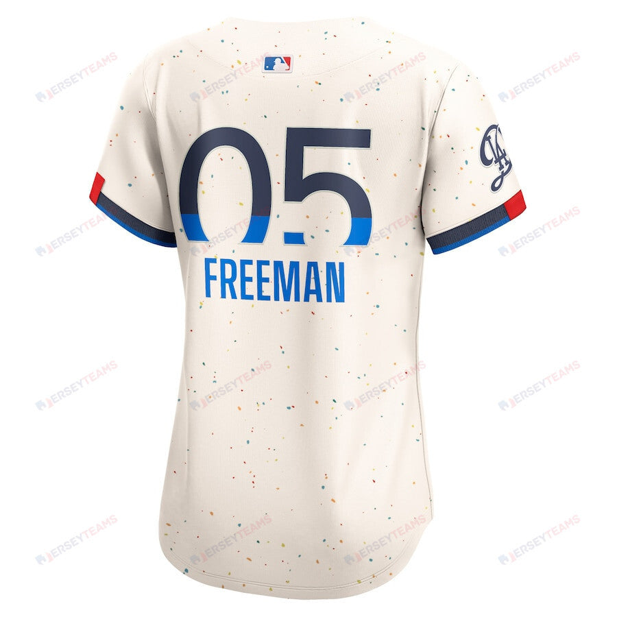 Freddie Freeman 5 Los Angeles Dodgers 2024 City Connect Limited Women Jersey - Cream