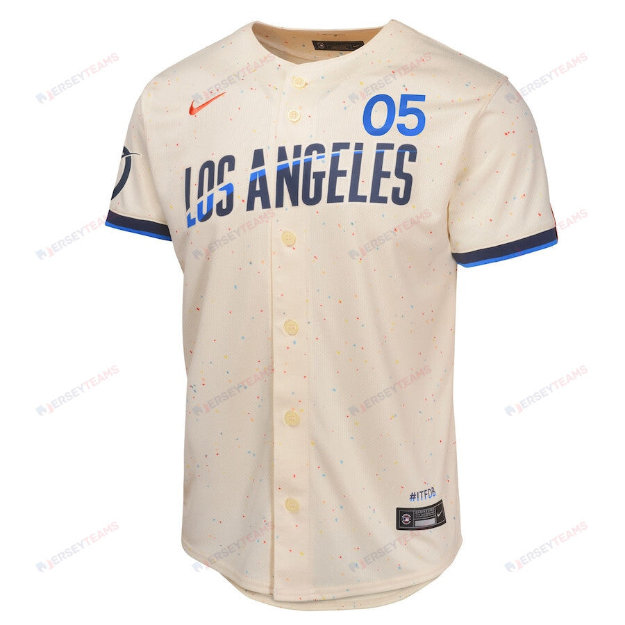 Freddie Freeman 5 Los Angeles Dodgers 2024 City Connect Limited Youth Jersey - Cream