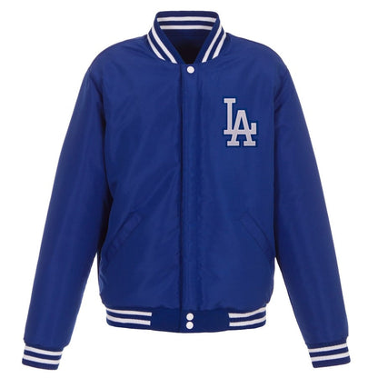 Los Angeles Dodgers Reversible Fleece Full-Snap Jacket - Men's Royal