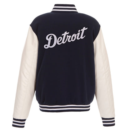 Detroit Tigers Reversible Fleece Full-Snap Jacket - Men's Navy