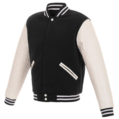 Cleveland Guardians Reversible Fleece Full-Snap Jacket - Men's Navy
