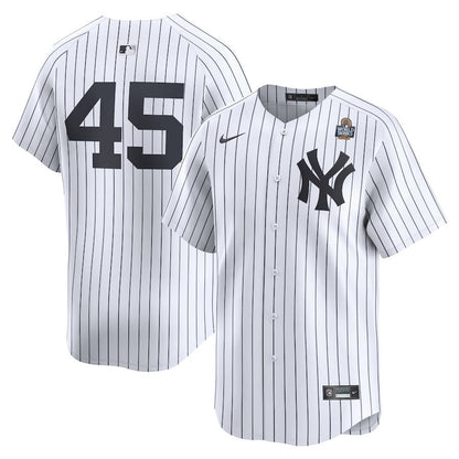 Gerrit Cole 45 New York Yankees 2024 World Series Home Limited Men Jersey - White