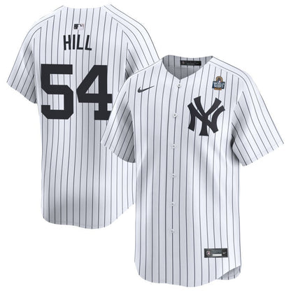 Tim Hill 54 New York Yankees 2024 World Series Home Limited Player Men Jersey - White