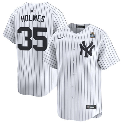 Clay Holmes 35 New York Yankees 2024 World Series Home Limited Player Men Jersey - White