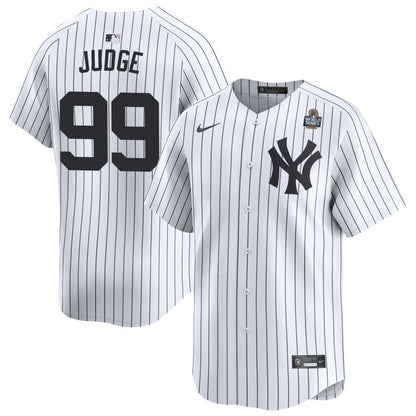 Aaron Judge 99 New York Yankees 2024 World Series Home Limited Player Men Jersey - White