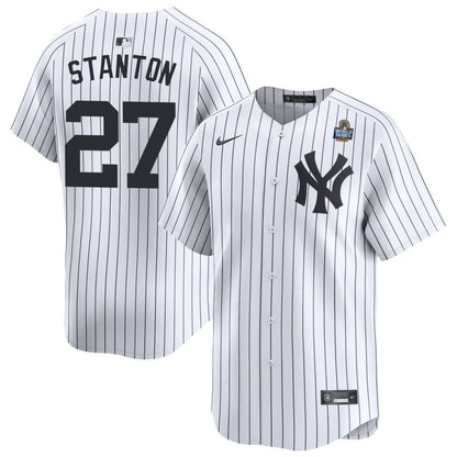 Giancarlo Stanton 27 New York Yankees 2024 World Series Home Limited Player Men Jersey - White
