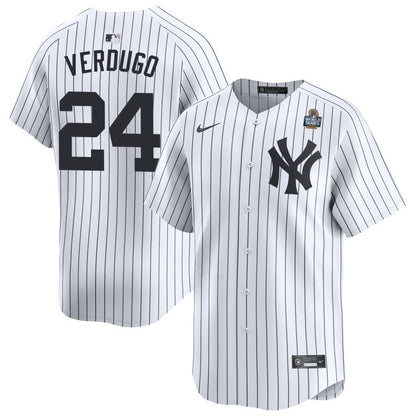 Alex Verdugo 24 New York Yankees 2024 World Series Home Limited Player Men Jersey - White