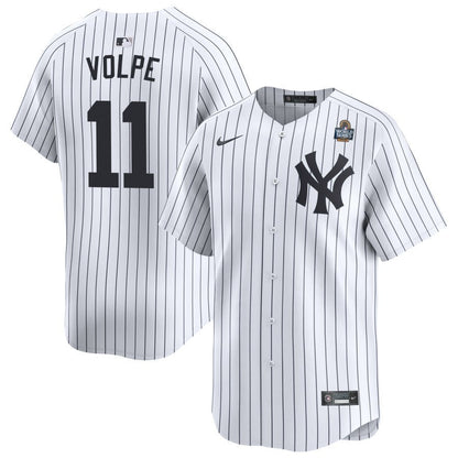 Anthony Volpe 11 New York Yankees 2024 World Series Home Limited Player Men Jersey - White