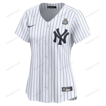 Jake Cousins 61 New York Yankees Women's 2024 World Series Home Limited Jersey - White