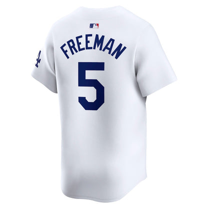 Freddie Freeman 5 Los Angeles Dodgers 2024 World Series Home Limited Player Men Jersey - White
