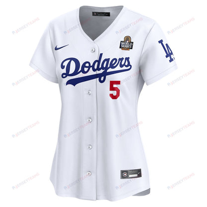Freddie Freeman 5 Los Angeles Dodgers Women's 2024 World Series Limited Player Jersey - White