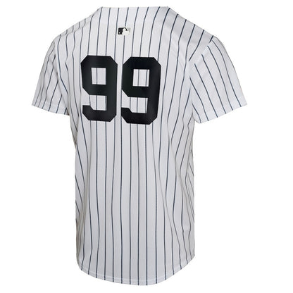Aaron Judge 99 New York Yankees 2024 World Series Home Game Player YOUTH Jersey - White