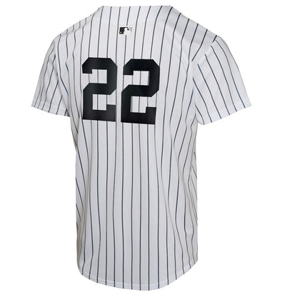 Juan Soto 22 New York Yankees 2024 World Series Home Game Player YOUTH Jersey - White