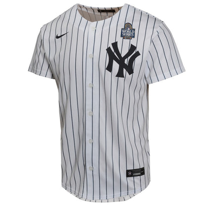 Juan Soto 22 New York Yankees 2024 World Series Home Game Player YOUTH Jersey - White