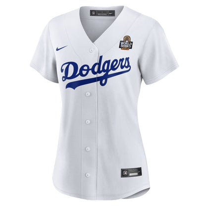 Shohei Ohtani 17 Los Angeles Dodgers Women's Home 2024 World Series Japanese Lettering Jersey - White