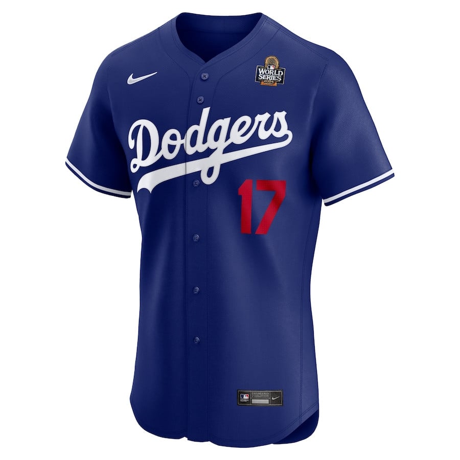 Shohei Ohtani 17 Los Angeles Dodgers 2024 World Series Alternate Elite Player Men Jersey - Royal