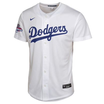 Freddie Freeman 5 Los Angeles Dodgers 2024 World Series Champions Home Game Player YOUTH Jersey - White