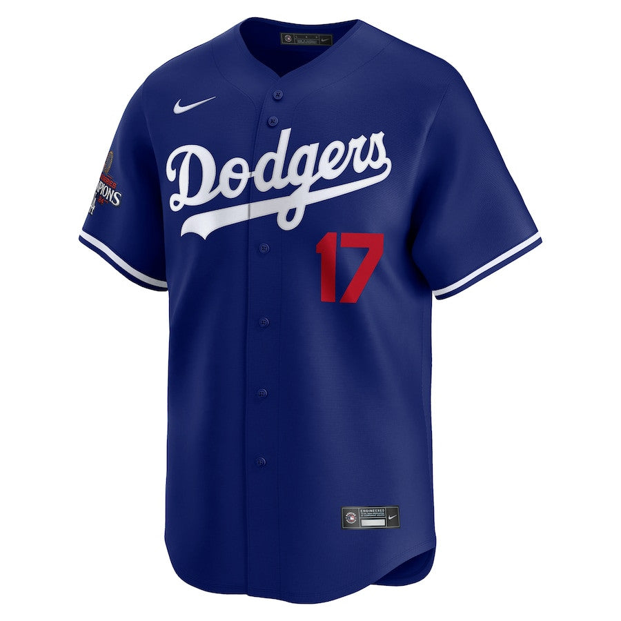 Shohei Ohtani 17 Los Angeles Dodgers 2024 World Series Champions Alternate Limited Player Men Jersey - Royal