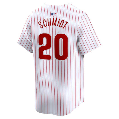Mike Schmidt 20 Philadelphia Phillies Home Limited Player Men Jersey - White