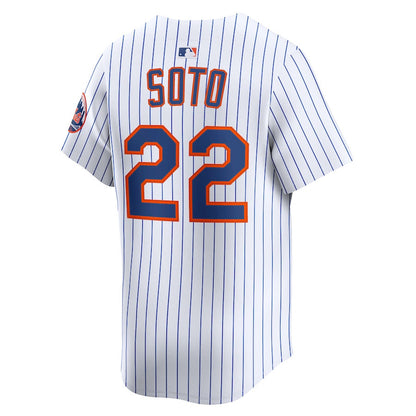 Juan Soto 22 New York Mets Home Limited Player Men Jersey - White