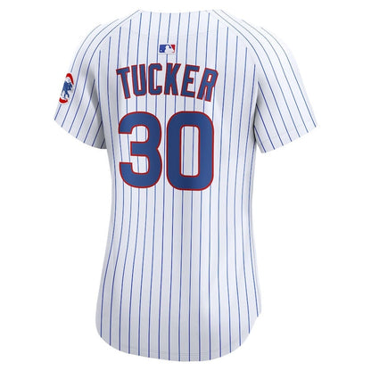 Kyle Tucker 30 Chicago Cubs Women's Home Limited Player Jersey - White