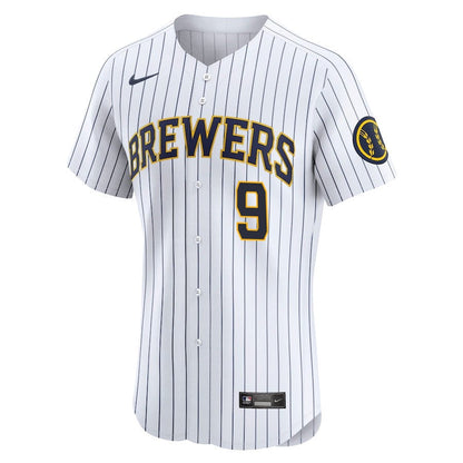 Bob Uecker #9 Milwaukee Brewers Alternate Alternate ELITE Jersey - White