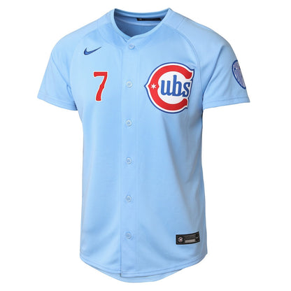 Dansby Swanson 7 Chicago Cubs Limited Alternate 2 YOUTH Jersey - Baby Blue