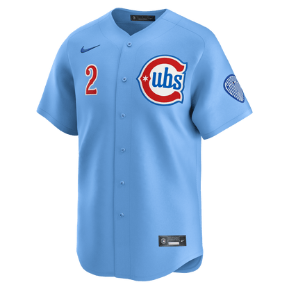 Nico Hoerner 2 Chicago Cubs Limited Alternate 2 Men Jersey - Baby Blue