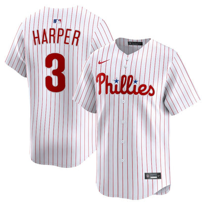 Bryce Harper 3 Philadelphia Phillies Home Limited Player Men Jersey - White