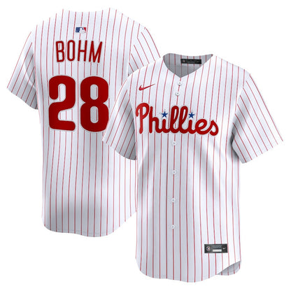 Alec Bohm 28 Philadelphia Phillies Home Limited Player Men Jersey - White