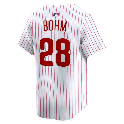 Alec Bohm 28 Philadelphia Phillies Home Limited Player Men Jersey - White