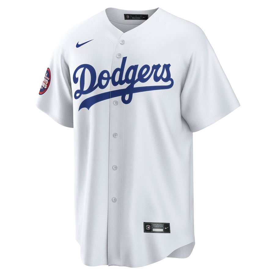 Yoshinobu Yamamoto 18 Los Angeles Dodgers 2025 MLB World Tour: Tokyo Series Home Kanji Player Men Jersey - White
