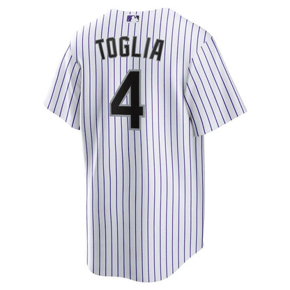 Michael Toglia 4 Colorado Rockies Home Men Jersey - White