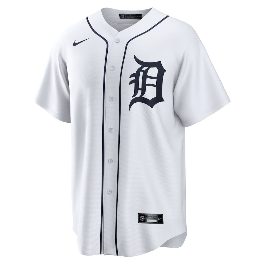 Detroit Tigers Home 2025 Jackie Robinson Day Men Jersey - White