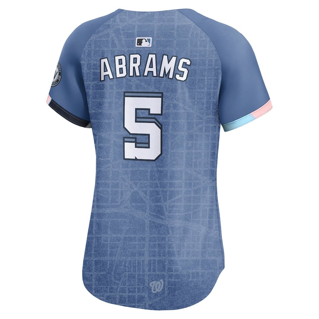 CJ Abrams 5 Washington Nationals Women's 2025 City Connect Limited Jersey - Blue