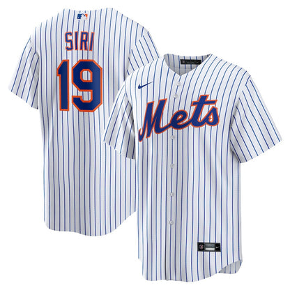 Jose Siri 19 New York Mets Home Men Jersey - White