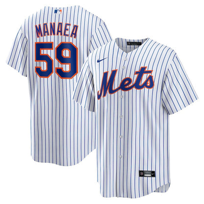 Sean Manaea 59 New York Mets Home Men Jersey - White