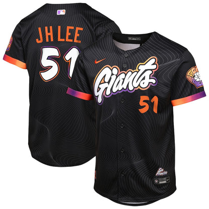 Jung Hoo Lee 51 San Francisco Giants 2025 City Connect Limited YOUTH Jersey - Anthracite