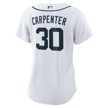 Kerry Carpenter 30 Detroit Tigers Women's Home Jersey - White