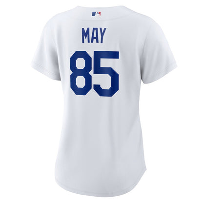 Dustin May 85 Los Angeles Dodgers Women's Home Jersey - White