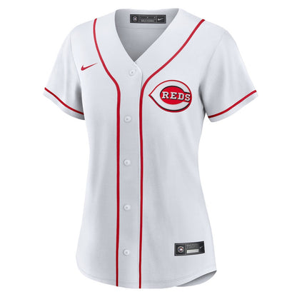 Jeimer Candelario 3 Cincinnati Reds Women's Home Jersey - White